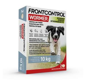 Frontcontrol Wormer Ontworming Tabletten Hond 2 tabletten