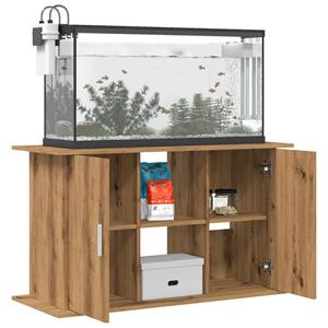 VidaXL Aquariumstandaard 101x41x58 cm bewerkt hout artisanaal eiken