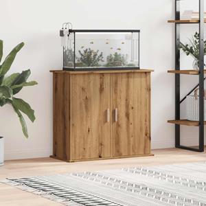 VidaXL Aquariumstandaard 81x36x73cm bewerkt hout artisanaal eikenkleur