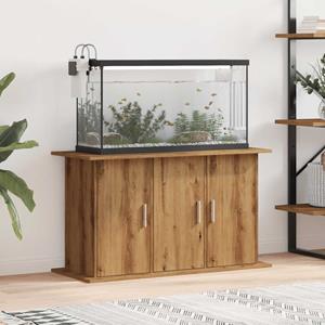 VidaXL Aquariumstandaard 101x41x58 cm bewerkt hout artisanaal eiken