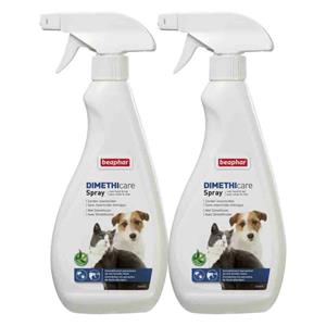 Beaphar 2x  DIMETHIcare Spray Hond&Kat 500 ml