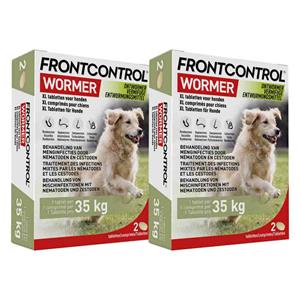 Frontcontrol 2x  Wormer Ontworming Tabletten Hond XL 2 tabletten