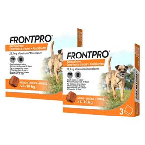 Frontpro 2x  Hond M 4-10 kg 3 tabletten