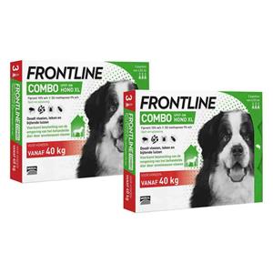 Frontline 2x  Combo Spot On Anti Vlooien en Teken Druppels Hond XL 3 pipetten
