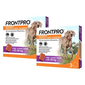 Frontpro 2x  Hond XL 25-50 kg 3 tabletten