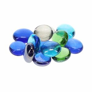 Aqua D'ella Glazen kiezelstenen 17-19MM - 300 Gram Meerkleurig