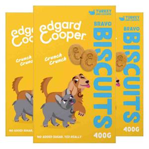 Edgard&Cooper 3x  Adult Biscuit Kalkoen&Kip 400 gr