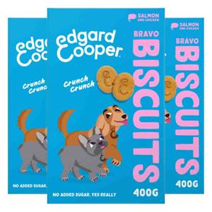 Edgard&Cooper 3x  Adult Biscuit Zalm&Kip 400 gr