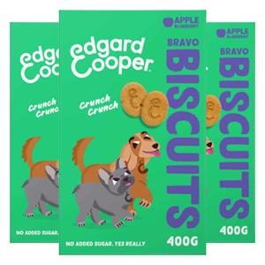 Edgard&Cooper 3x  Adult Biscuit Appel&Blueberry 400 gr