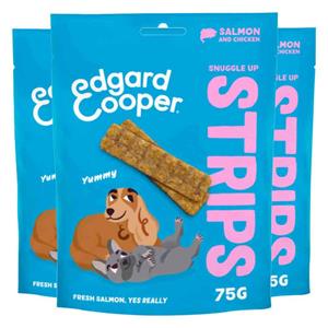 Edgard&Cooper 3x  Adult Strips Zalm&Kip 75 gr