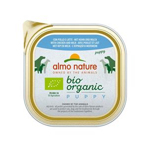 Almo Nature 18x  Bio Organic Puppy Hondenvoer Kip en Melk 300 gr