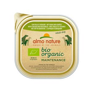 Almo Nature 18x  Bio Organic Maintenance Hondenvoer Kip&Groenten 300 gr