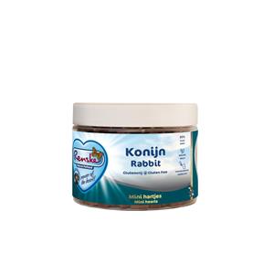 Renske 6x  Gezonde Beloning Mini Hartjes Hondensnack Konijn 300 gr