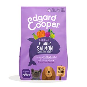 Edgard&Cooper 2x  Hondenvoer Puppy Verse Zalm en Kalkoen 7 kg