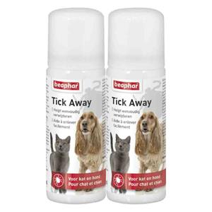Beaphar 2x  Tick Away Anti Teken Spray 50 ml
