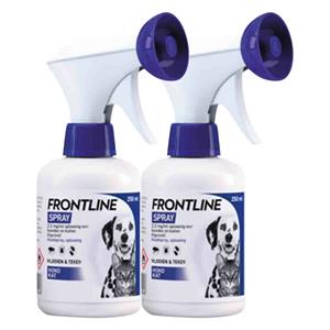 Frontline 2x  Anti Vlooien en Teken Spray 250 ml