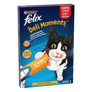 Felix 4 x 10 g  Deli Moments kattensnack met kip