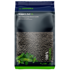 Dennerle Scaper's Soil Zwarte Bodem 1-4MM 4 Liter