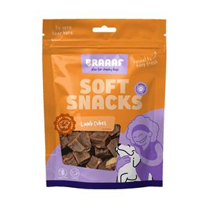 Braaaf 10x  Blokjes Hondensnack Lam Steak met Vis 85 gr