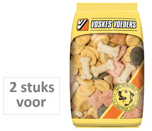 Voskes 2 stuks! hondenvoer engelse koekjes - 