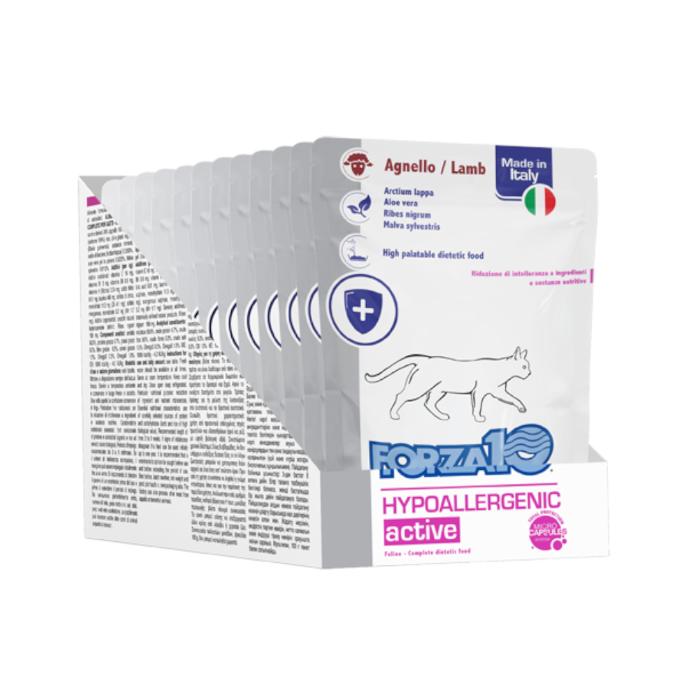 Forza10 Active Line Cat 12x100g Lam Hypoallergeen Active Actiwet Forza10 natte kat