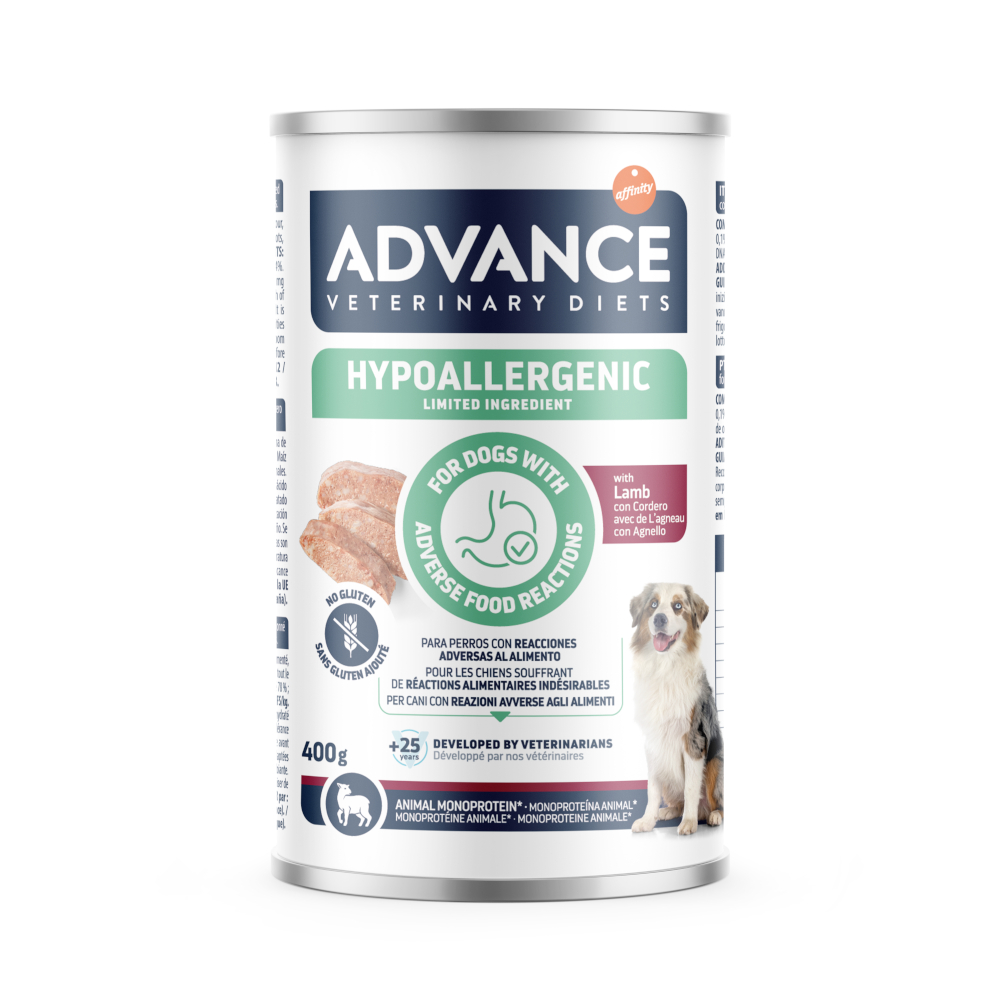 Affinity Advance Veterinary Diets 400 g Advance Veterinary Diets Hypoallergenic lam natvoer voor honden