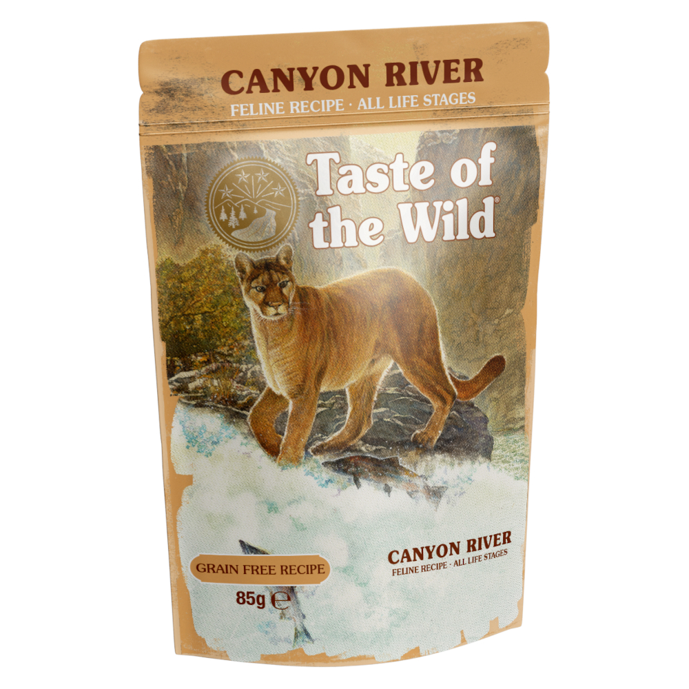 Taste of the Wild 12x85g  Canyon River met forel natvoer voor katten