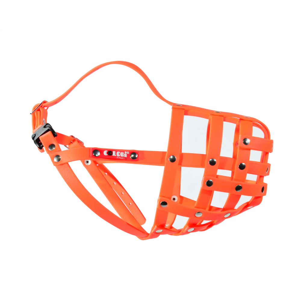 Colori muilkorf Duitse Herder M, neon oranje maat 6 hond