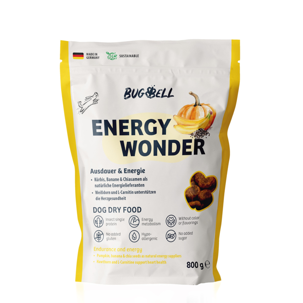 BugBell 800g  droogvoer Adult Yellow Energy Wonder droogvoer voor honden