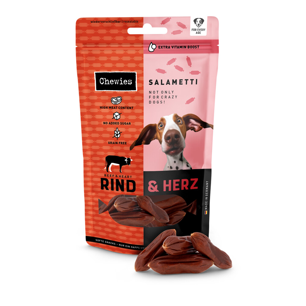 Chewies Salametti Hondensnack Rund&Hart 60 gr