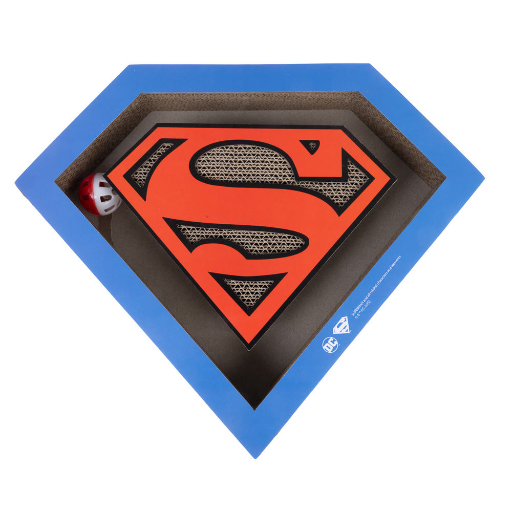 Warner Bros DC Superman krabplank met ballenbaan 40x33.2x5cm kat