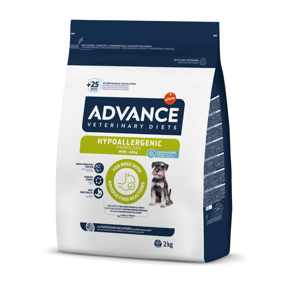 Affinity Advance Veterinary Diets 2x2kg Advance Veterinary Diets Hypoallergenic droogvoer voor honden