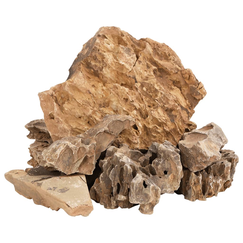 vidaXL Drakenstenen 10 kg 5-30 cm bruin