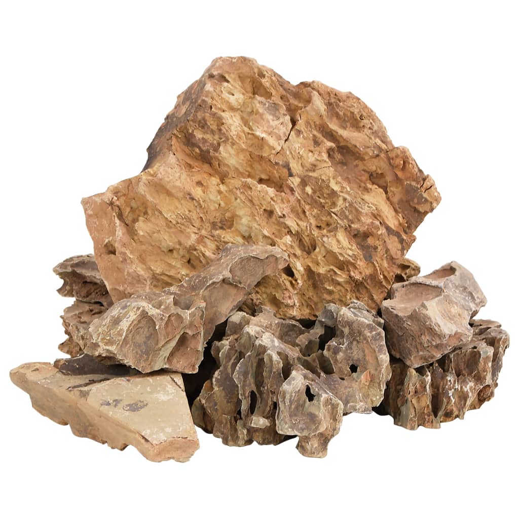 vidaXL Drakenstenen 10 kg 5-30 cm bruin