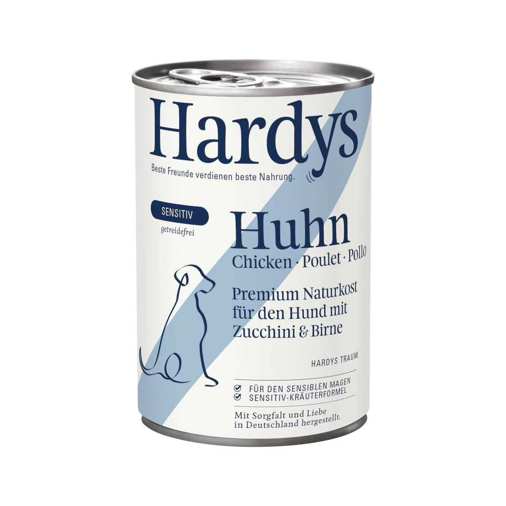 Hardys 6x400g  Senistive Kip natvoer voor honden
