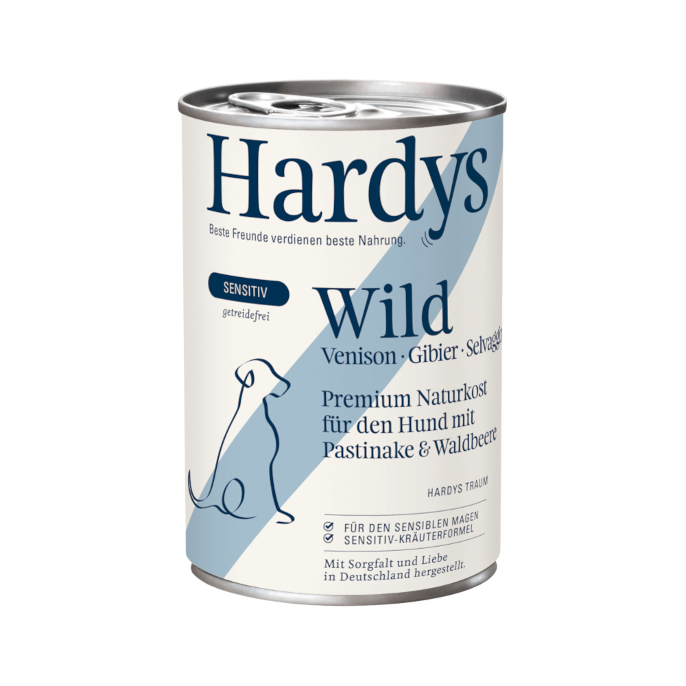 Hardys 6x400g  Senistive Wild natvoer voor honden