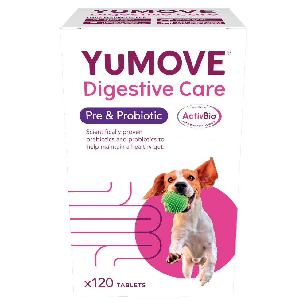 YuMOVE 120 tabletten  Spijsverteringsverzorging Pre- & Probiotic dog aanvullend diervoeder voor honden