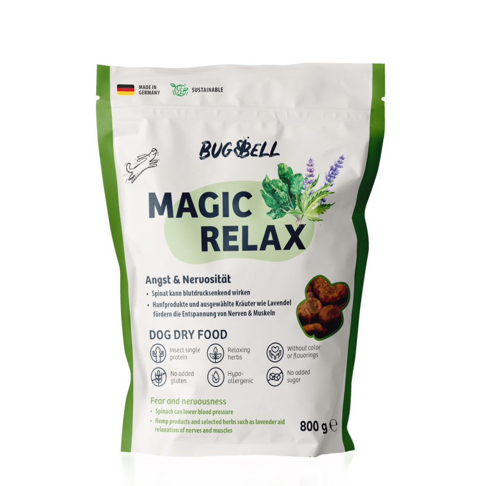 BugBell Voordeelpakket: 4x800g  Magic Relax droogvoer voor honden