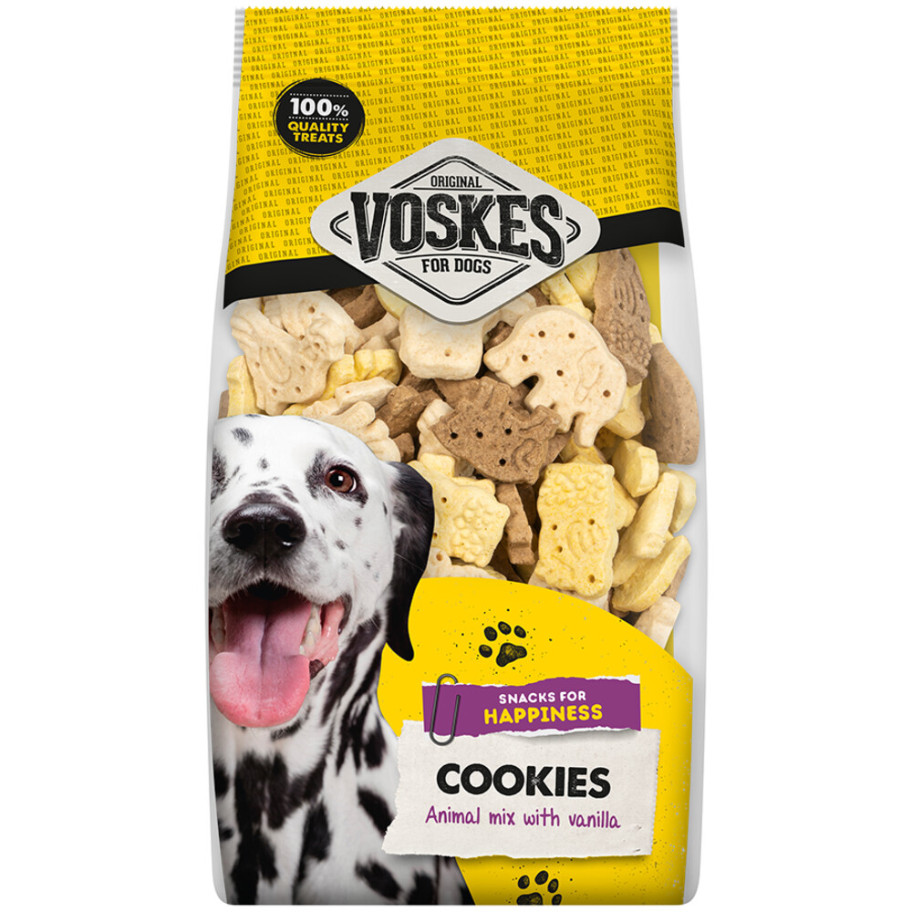 Voskes 8x  Diertjes Mix Vanille 750 gr