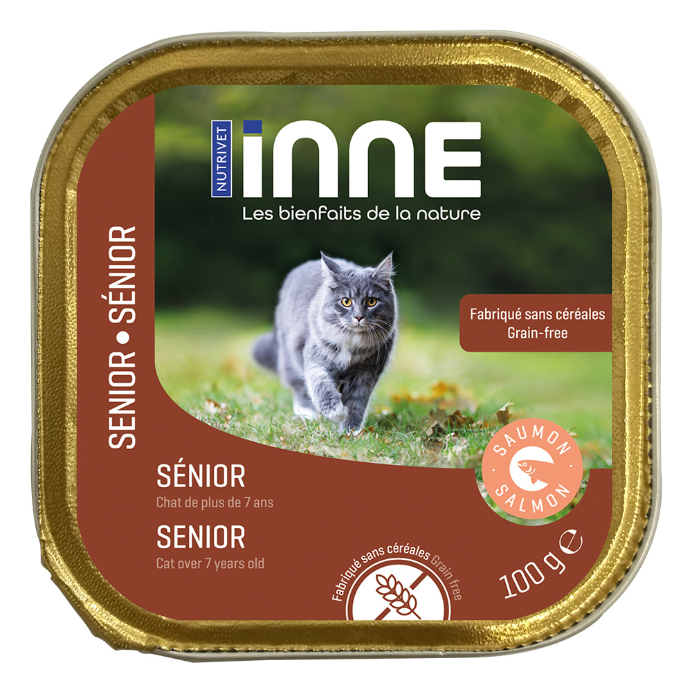 Nutrivet 32x100g  Inne senior katten zalm natvoer