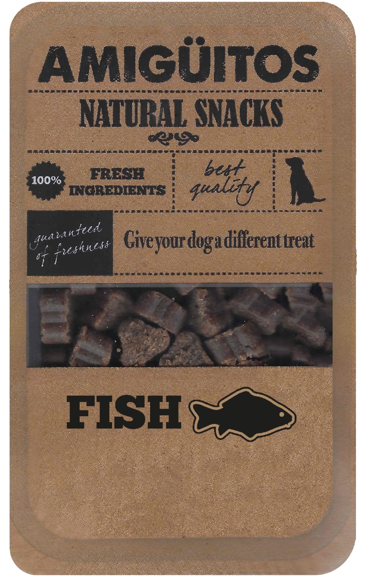 Amigüitos Hondensnack Vis 100 gr.