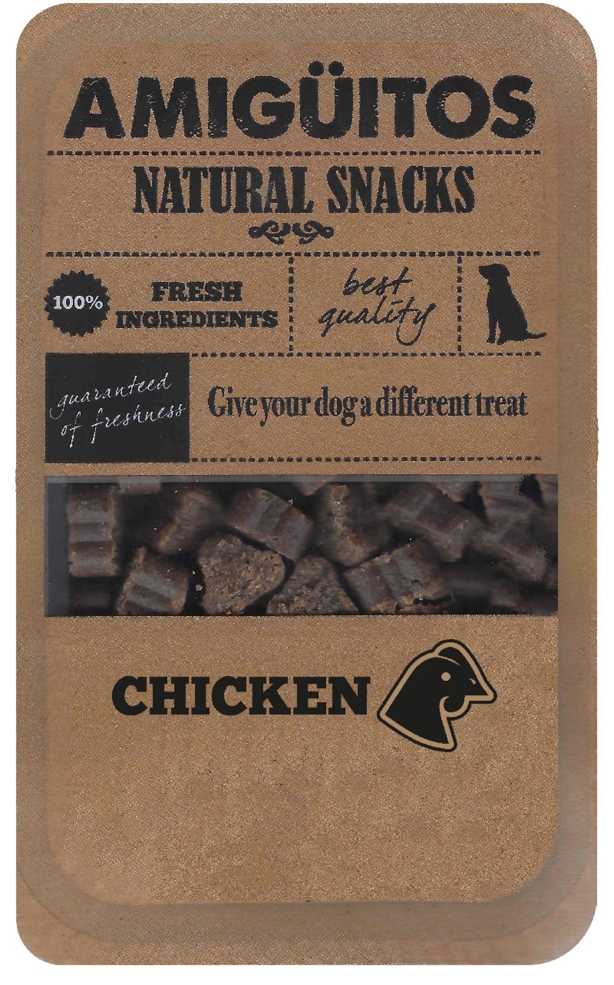 Amigüitos Hondensnack Kip 100 gr.
