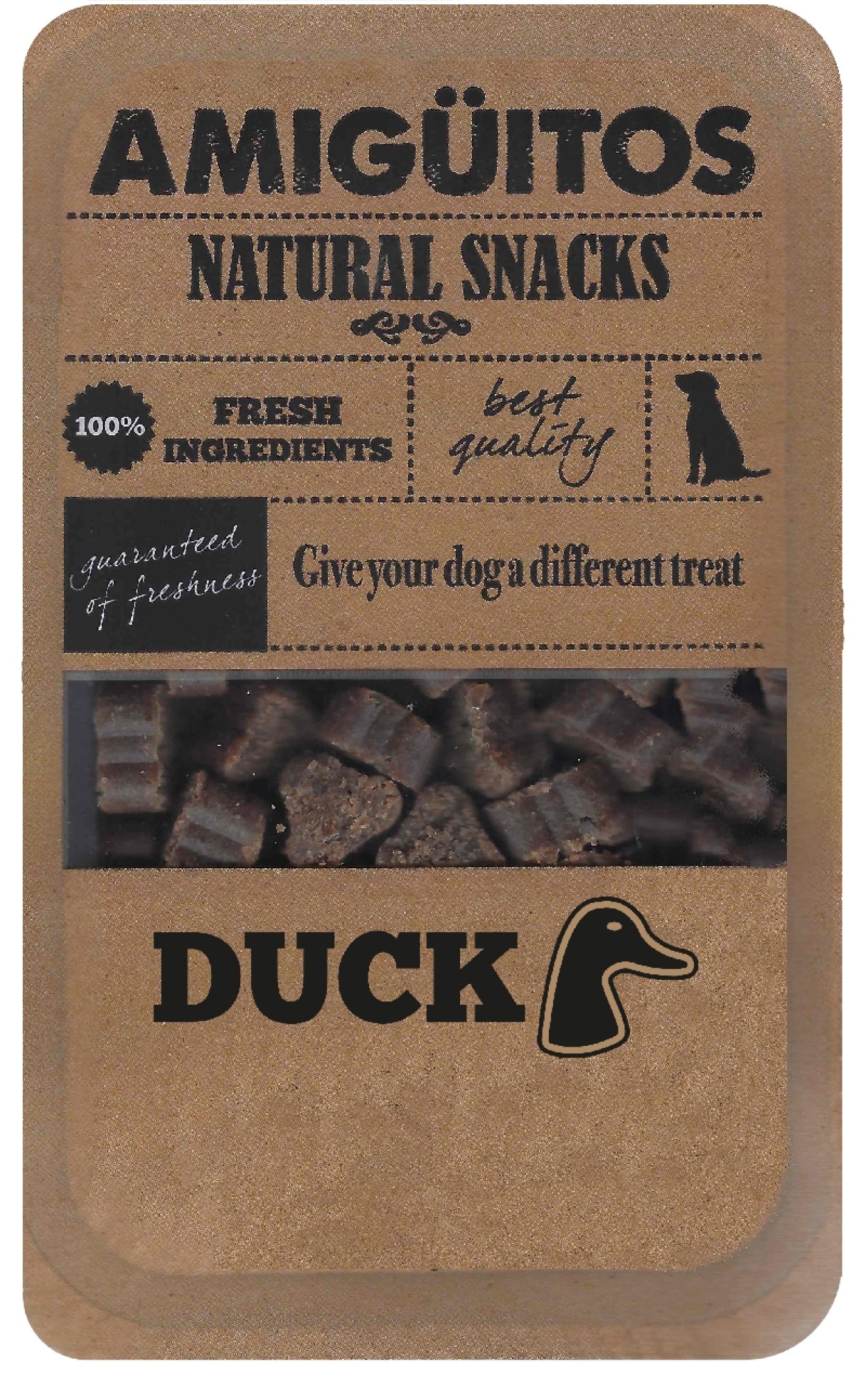 Amigüitos Hondensnack Eend 100 gr.