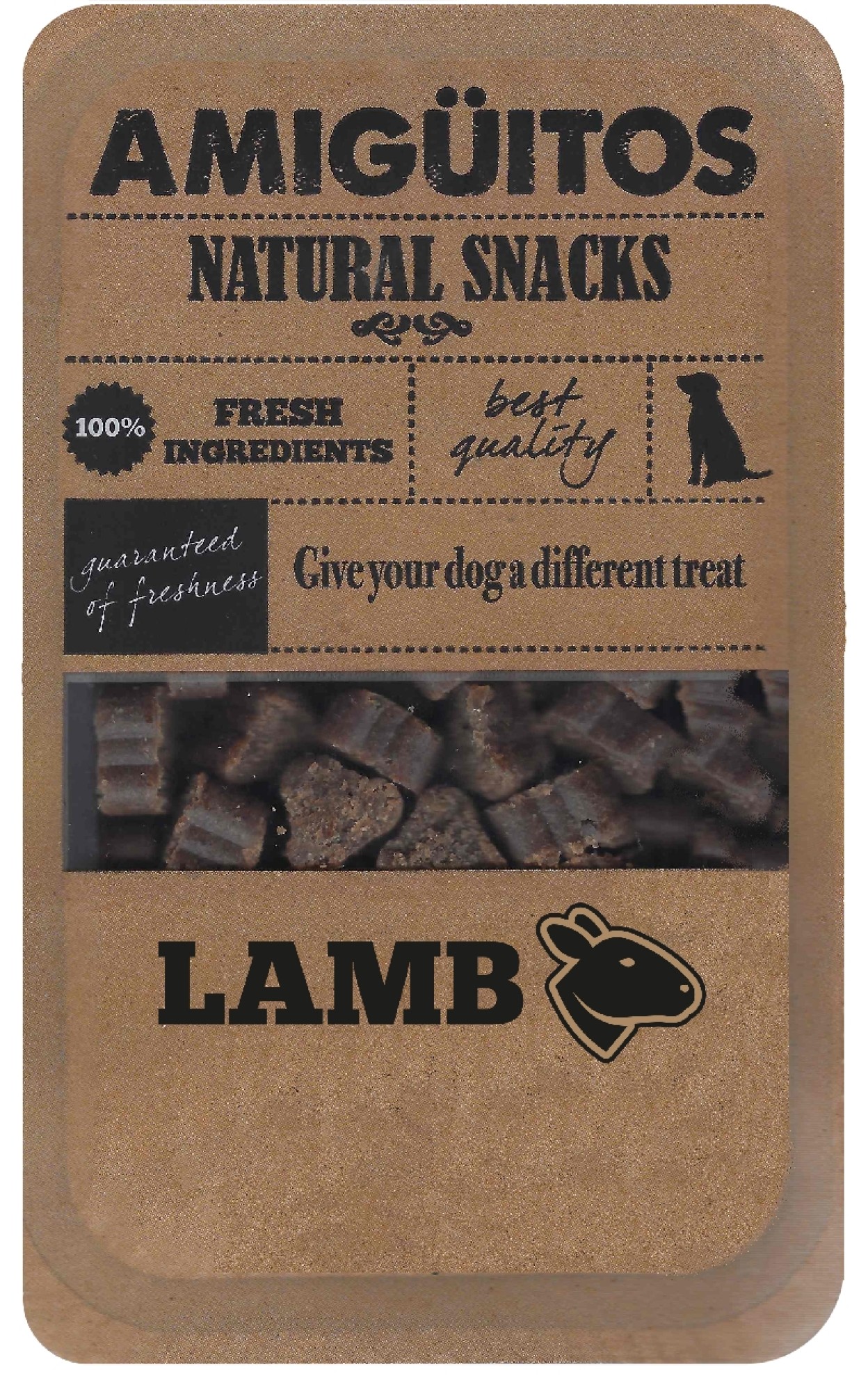 Amigüitos Hondensnack Lam 100 gr.