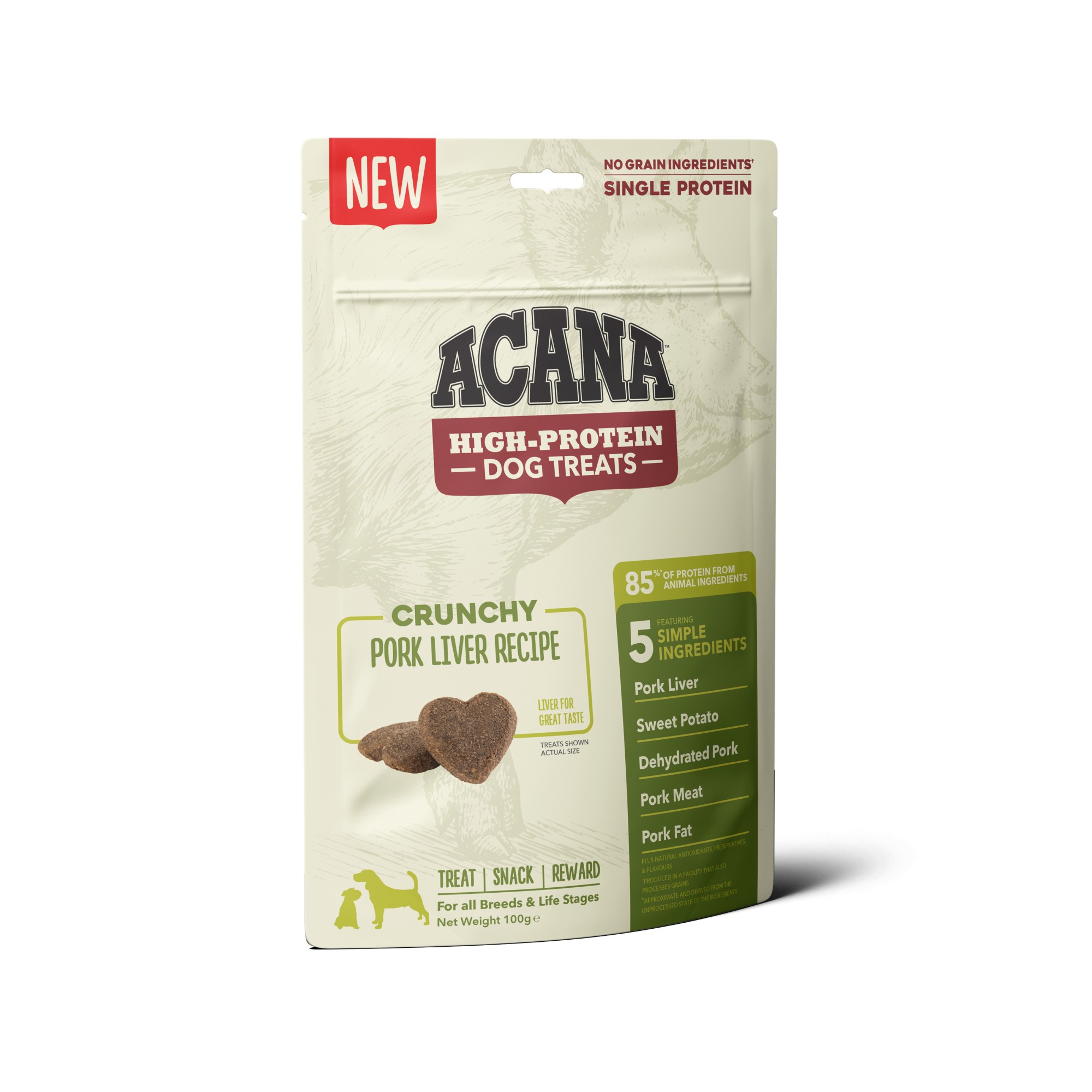 Acana High-Protein hondensnacks Varken 100 gr.