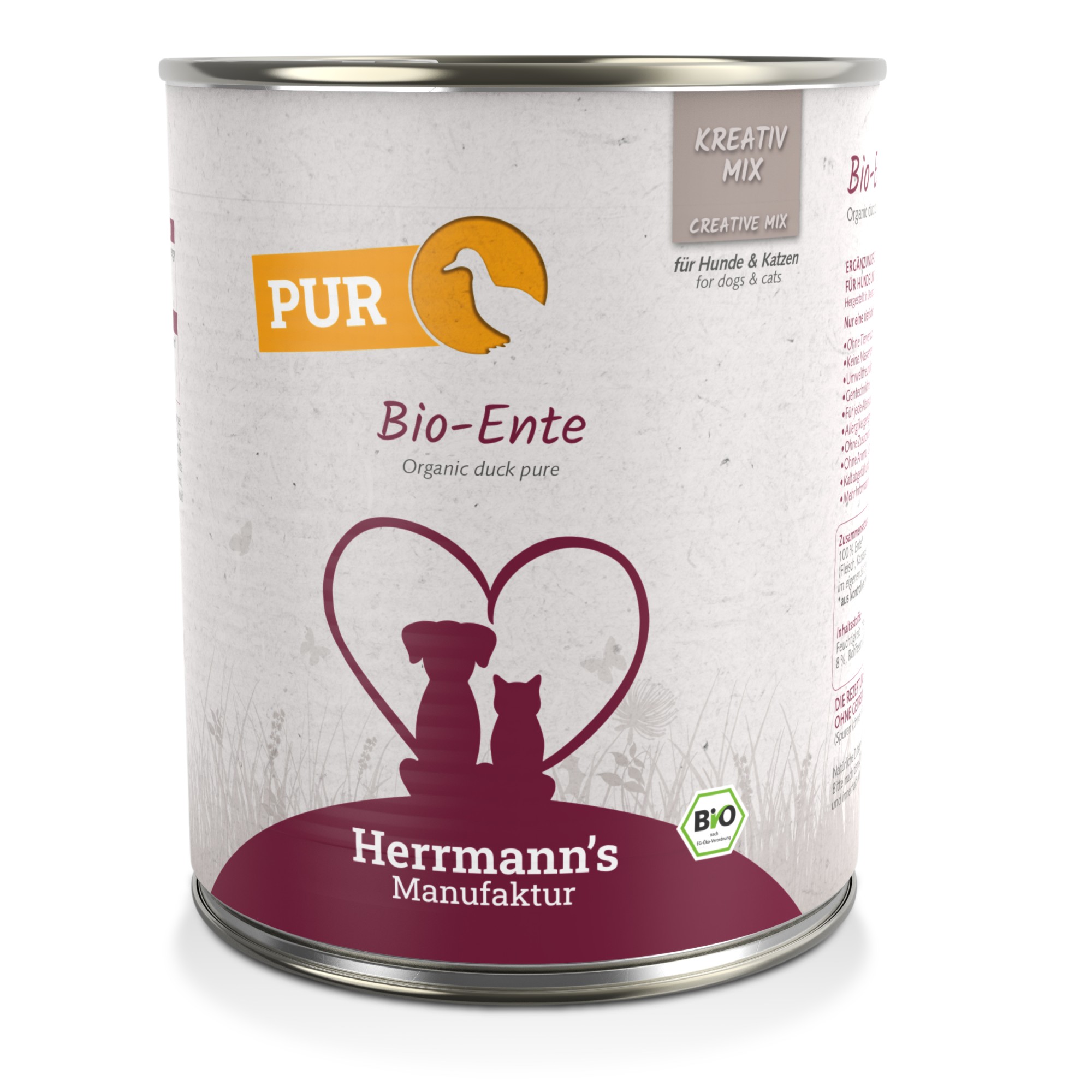 Herrmann's Bio Puur Eend 800 gr.