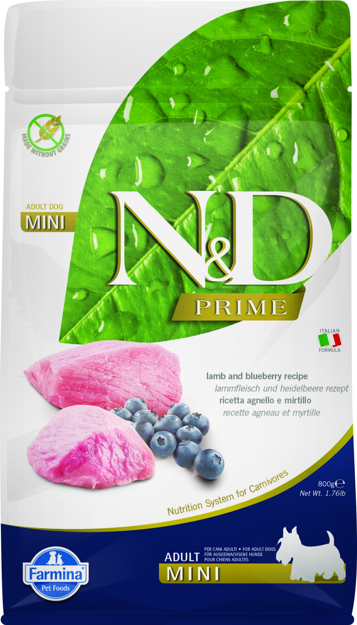 N&D Prime hondenvoeding Lam small breed 800 gr.