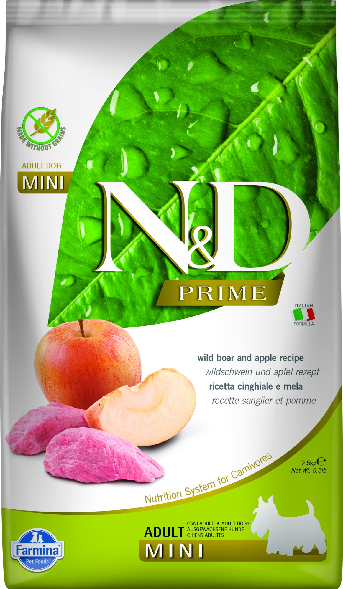 N&D Prime hondenvoeding Wild Zwijn small breed 800 gr.