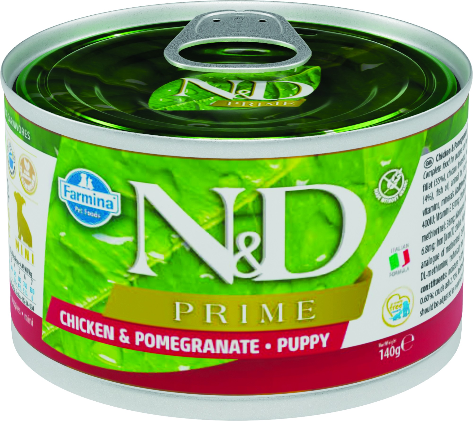 N&D Prime puppy natvoeding Kip 140 gr. - per 6 stuks
