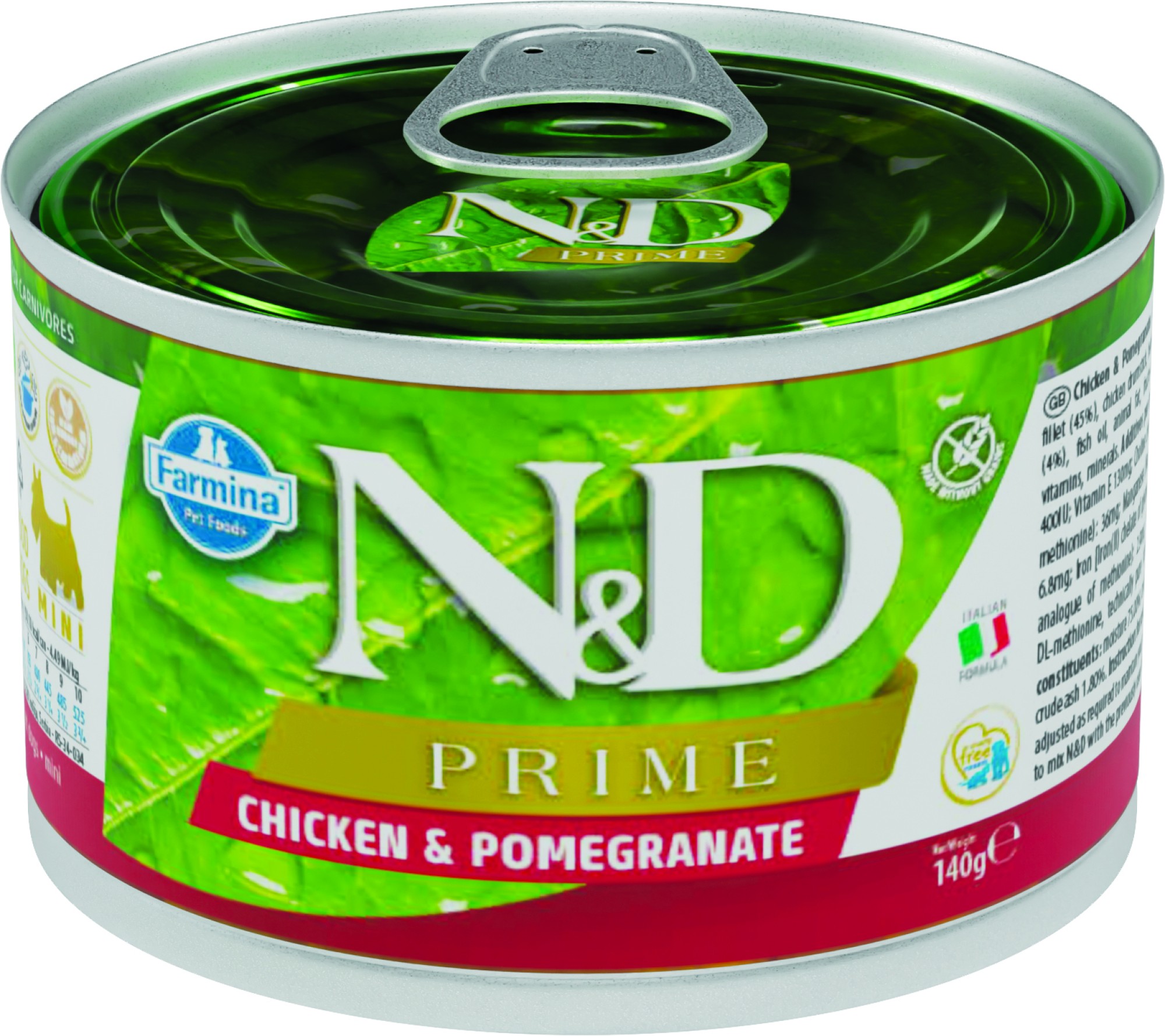 N&D Prime natvoeding voor de hond Kip 140 gr. - per 6 stuks